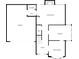 First floor plan featuring the living room, kitchen, dining room, garage, and laundry at 1685 Frazier Park Dr, Decatur, GA 30033