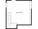 Floor plan of the bonus room and stairwell at 1685 Frazier Park Dr, Decatur, GA 30033