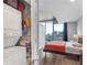 Bedroom with laundry and city views at 860 Peachtree Ne St # 1806, Atlanta, GA 30308