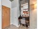 The front entry has an integrated desk and plenty of storage at 860 Peachtree Ne St # 1806, Atlanta, GA 30308