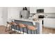 Kitchen featuring a large island, stainless steel appliances, and bar seating at 414 Oak View Ln, Dallas, GA 30157
