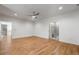 Large bedroom offers hardwood floors and easy access to the bathroom at 4201 Brookview Se Dr, Atlanta, GA 30339