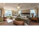 Spacious main bedroom with large windows offering ample natural light at 5268 Mulberry Pass Ct, Hoschton, GA 30548