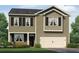 Charming two-story home featuring a two-car garage, well-maintained lawn, and traditional design elements at 203 Oak View Way, Dallas, GA 30157