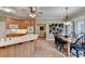 Cozy kitchen with adjoining breakfast nook and wooden cabinetry at 1640 Mount Mckinley Dr, Grayson, GA 30017