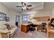 This spacious office has room for multiple work stations or could be used as a study at 1640 Mount Mckinley Dr, Grayson, GA 30017