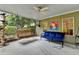 Inviting covered patio with backyard view, equipped with comfortable seating at 1640 Mount Mckinley Dr, Grayson, GA 30017