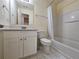Well-lit bathroom featuring a tub-shower combination, framed mirror, vanity with ample storage, and modern fixtures at 2131 Meadow Peak Rd, Duluth, GA 30097