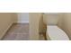 Toilet on the floor of the bathroom at 2131 Meadow Peak Rd, Duluth, GA 30097