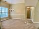 Dining room featuring a modern chandelier and large window at 518 Oriole Farm Trl, Canton, GA 30114
