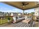 Spacious covered deck featuring a comfortable seating arrangement, perfect for outdoor relaxation and enjoying the surrounding views at 1494 Weeping Tree Cir, Auburn, GA 30548