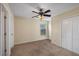 Bedroom with carpet, ceiling fan and window with blinds at 3610 Chestnut Meadows Dr, Douglasville, GA 30135