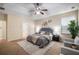 Spacious main bedroom with tray ceiling, neutral tones, and ample natural light at 3610 Chestnut Meadows Dr, Douglasville, GA 30135