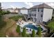 Relaxing backyard with in-ground pool, spa and fire pit perfect for entertaining at 108 Fountain Oak, Villa Rica, GA 30180