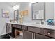Spacious bathroom with double sink vanity, modern fixtures, and ample counter space at 108 Fountain Oak, Villa Rica, GA 30180