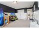 A bedroom with carpet and bunk beds at 1564 Brunswick St, Lithia Springs, GA 30122