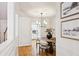 Dining room with modern chandelier, and decor at 1634 Ponce De Leon Ne Ave # 514, Atlanta, GA 30307
