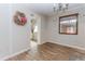 Dining room area featuring wood floors and decorative accents at 3133 Cottonwood Se Dr, Atlanta, GA 30316