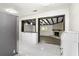 Modern kitchen featuring an open layout and stainless steel refrigerator at 6658 Collins Ct, Riverdale, GA 30274