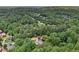 Aerial view of house surrounded by lush green trees in neighborhood at 245 River Laurel Way, Woodstock, GA 30188
