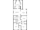 Second floor plan featuring a primary bedroom, sitting room, three additional bedrooms, and a laundry room at 10731 Bossier Dr, Alpharetta, GA 30022