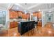 Spacious kitchen with granite countertops, stainless steel appliances, and a large island at 10731 Bossier Dr, Alpharetta, GA 30022