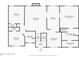 Detailed floor plan showing layout of the rooms and dimensions of each room at 3290 Spincaster Way, Loganville, GA 30052