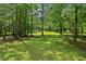 Open backyard featuring mature trees offering shade and privacy, perfect for outdoor activities at 169 Robson Trl, Mcdonough, GA 30252