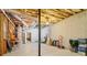 Unfinished basement with ductwork, concrete walls, and ample storage space at 169 Robson Trl, Mcdonough, GA 30252