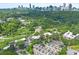 Stunning aerial view of property near Piedmont Park with city skyline in background at 1376 Parkview Ne Ln, Atlanta, GA 30324