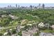 Fantastic aerial view showcasing the property's proximity to Piedmont Park, the Beltline, and the Atlanta Botanical Garden at 1376 Parkview Ne Ln, Atlanta, GA 30324