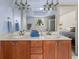 Bathroom with double sinks and vanity offers plenty of counter and storage space at 1376 Parkview Ne Ln, Atlanta, GA 30324