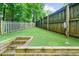 Backyard putting green provides a private and convenient space for golf enthusiasts to practice their short game at 176 Rockyford Ne Rd, Atlanta, GA 30317