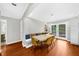 Bright dining area featuring a large table and access to outdoor space at 176 Rockyford Ne Rd, Atlanta, GA 30317