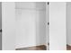 Closet has white walls, white trim, and wire shelving for maximum storage at 587 Woods Nw Dr, Atlanta, GA 30318