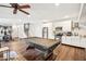 Finished basement with a billiards table, kitchenette area and exercise area at 2755 Evan Manor Ln, Cumming, GA 30041