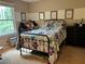 Cozy bedroom with natural light, patterned bedding, and framed artwork above the bed at 3641 Bramblewood Way, Marietta, GA 30062