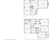 Detailed first and second floor plans showing all the rooms in the house at 1025 Pebble Creek Trl, Suwanee, GA 30024