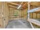 Interior view of shed with wood walls and built in shelves at 3100 Meadow Trl, Loganville, GA 30052
