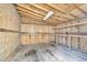 Interior of storage shed with wood paneling and shelving at 3100 Meadow Trl, Loganville, GA 30052