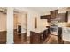 Gourmet kitchen with granite countertops, stainless steel appliances, and island at 3280 Hallmark Ln, Buford, GA 30519