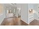 Open-concept living space with hardwood floors, kitchen view and natural light at 1800 Clairmont #428 Lk # A428, Decatur, GA 30033
