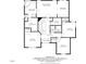 Second-floor layout featuring main bedroom, bedrooms, bathrooms, and closet at 4987 Day Lily Nw Way, Acworth, GA 30102