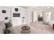 This living room boasts custom built-ins and a view of the bedroom at 4987 Day Lily Nw Way, Acworth, GA 30102