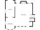 Floor plan depicting layout for kitchen, living room, and dining room areas at 592 Ferry Creek Ct, Acworth, GA 30102
