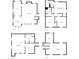 Comprehensive four-level floor plan at 592 Ferry Creek Ct, Acworth, GA 30102