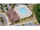 Community pool with water slide, lounge area, parking offering a resort-style amenity for residents at 2870 Prestwood Dr, Cumming, GA 30040