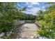 Picturesque dock with built-in seating offering tranquil lake views amidst lush greenery on a sunny day at 1408 Chloe Dr, Lawrenceville, GA 30043