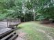 Grassy backyard with mature trees, providing a peaceful and private oasis for outdoor activities and relaxation at 71 Southern Golf Ct, Fayetteville, GA 30215