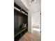 Mudroom with custom built-in bench and storage at 974 Clydesdale Dr, Marietta, GA 30062